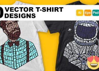 60 Calligram Tshirt Designs Bundle