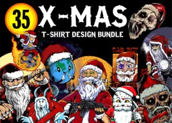 X-MAS tshirt design bundles