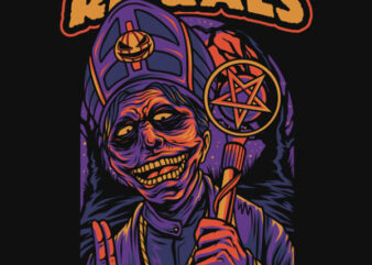 Night Rituals Halloween Theme T-Shirt Design