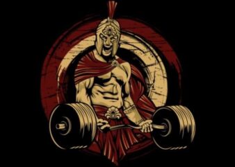 Spartan Gym vector t-shirt design