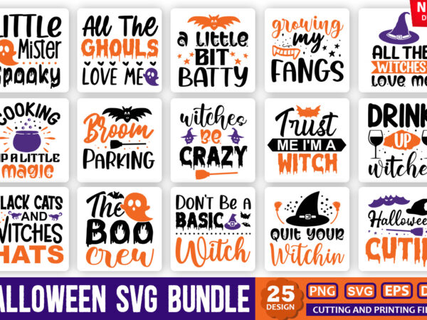 Halloween SVG Bundle - Vector T-shirt Designs
