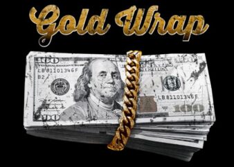 Gold Wrap t shirt design for sale