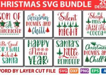 Christmas SVG Bundle t shirt vector file