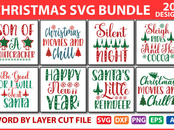 Christmas SVG Bundle t shirt vector file