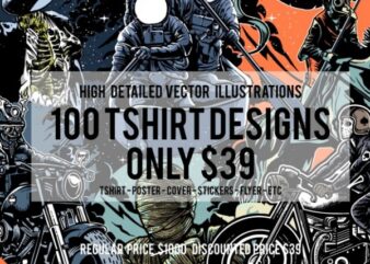 100 Tshirt Designs Big Bundle