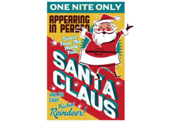 ONE NITE ONLY SANTA CLAUS t shirt design online