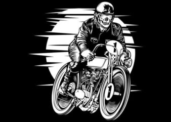 Vintage Racer commercial use t-shirt design