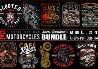 MOTORCYCLES MINI BUNDLE VOL 1 t shirt designs for sale