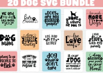 Dog Svg Bundle t shirt vector illustration