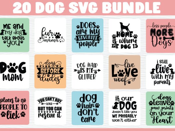 Dog Svg Bundle t shirt vector illustration