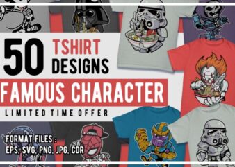 50 Cartoon Tshirt Designs Famous Character