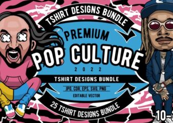 25 pop culture tshirt designs bundle #10_2